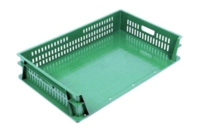 Хлебный 3-х бортный ящик сплошное дно 740х465х145. Изображение №1