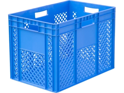 Ящик пластиковый перфорированный 600x400x420 мм (серия 900, HDPE, -18°C до +50°C). Изображение №8
