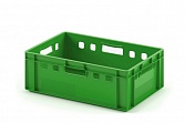 Пластиковый ящик для мяса Iplast E2 12.422.R 600х400х200 зеленый