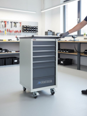 Тумба инструментальная передвижная ДиКом ВЛ-017-01 . Изображение №3