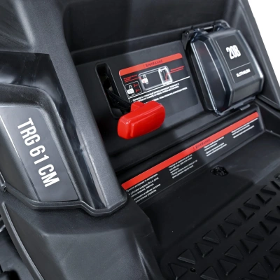 Газонокосилка с сиденьем (райдер) EVOline TRG 61 CM (610 мм, 7,2 л.с., 150 л травосборник). Изображение №14