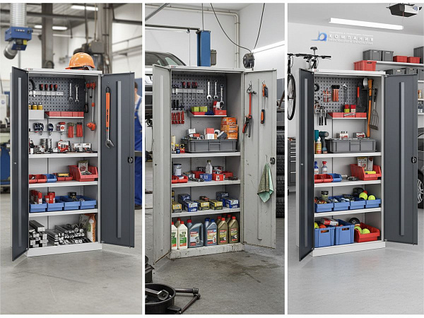 Пример организации инструмента в шкафу TS-052-04 в профессиональной мастерской