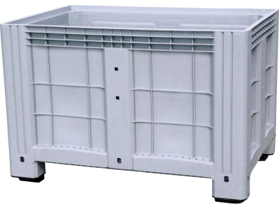 Контейнер SDBOX 1208 S 1200х800х800 мм сплошной серый на ножках. Изображение №1