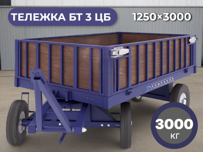 Тележка БТ 3 ЦБ 1250x3000 мм (г/п 3000 кг). Изображение №2