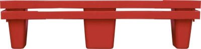Пластиковый поддон на 9 ножках TR 1208 L 1200х800х160 мм перфорированный, красный. Изображение №4