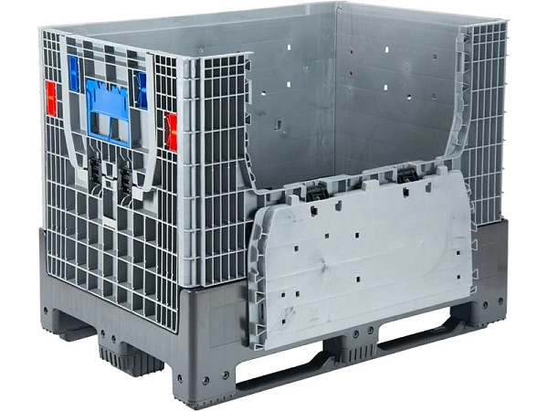 Фото контейнер dpf-box 1208s 1200x800x950 мм сплошной разборный серый на 3-х полозьях с 2-мя откид. дверцами на сайте www.kiit.ru в интернет-каталоге КИИТ ☎ +7(800) 707-07-45 Изображение №5