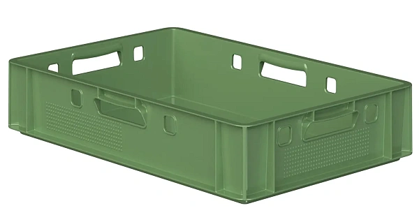 Фото пластиковый ящик для мяса iplast e1 12.421 600х400х120 зеленый на сайте www.kiit.ru в интернет-каталоге КИИТ ☎ +7(800) 707-07-45 Изображение №4