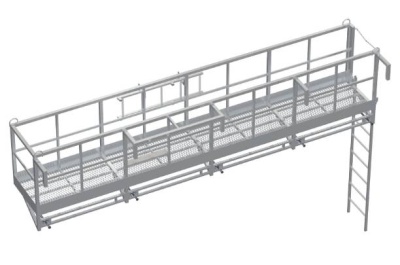 Площадка для полувагонов Megal ПНПБА 6000х900х1100. Изображение №1