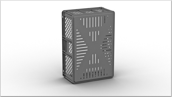 Фото перфорированный евроконтейнер ес-6422 (600x400x220) мм на сайте www.kiit.ru в интернет-каталоге КИИТ ☎ +7(800) 707-07-45