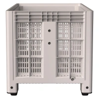 Фото большой пластиковый контейнер ibox 1200х800х800 (перфорированный, на ножках) на сайте www.kiit.ru в интернет-каталоге КИИТ ☎ +7(800) 707-07-45 Изображение №5