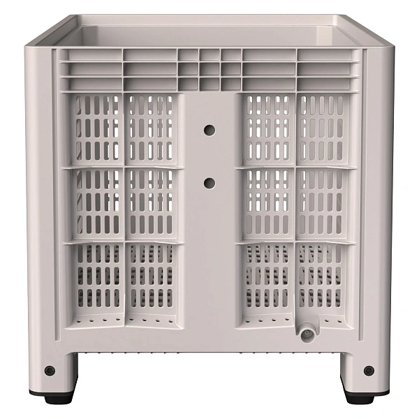 Фото большой пластиковый контейнер ibox 1200х800х800 (перфорированный, на ножках) на сайте www.kiit.ru в интернет-каталоге КИИТ ☎ +7(800) 707-07-45 Изображение №5