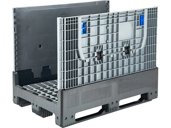 Фото контейнер dpf-box 1208s 1200x800x950 мм сплошной разборный серый на 3-х полозьях с 2-мя откид. дверцами на сайте www.kiit.ru в интернет-каталоге КИИТ ☎ +7(800) 707-07-45 Изображение №4