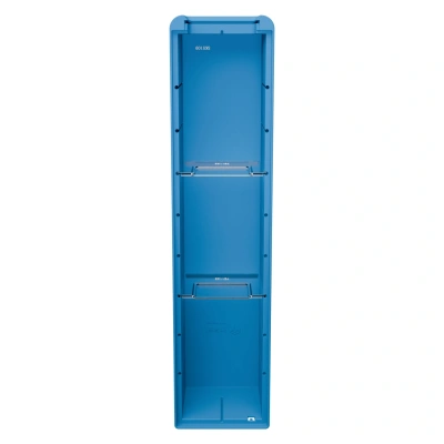 Полочный контейнер iPlast SK-5109 (500х117х90 мм, голубой, с 2 поперечными перегородками). Изображение №5