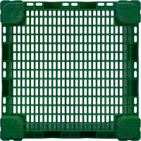 Фото контейнер кбп-1120 1120х1120х770 мм зеленый перфорированный на ножках на сайте www.kiit.ru в интернет-каталоге КИИТ ☎ +7(800) 707-07-45 Изображение №2