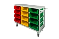 Фото тележка - стеллаж с ящиками стелла-техник v4-12 160-к мобильный на сайте www.kiit.ru в интернет-каталоге КИИТ ☎ +7(800) 707-07-45 Изображение №4