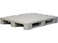 Фото пластиковый поддон на 3-х полозьях ir 1210-3r-g 1200х1000х160 мм cплошной гигиенический, серый на сайте www.kiit.ru в интернет-каталоге КИИТ ☎ +7(800) 707-07-45