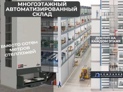 Многоэтажный автоматизированный склад для производства. Изображение №6
