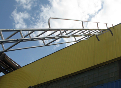 Лестница наклонная Megal ЛПНА-8,2 складные поручни 9260 мм. Изображение №5