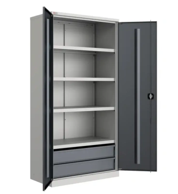 Шкаф инструментальный TS-052-03 1900х950х500 | ДиКом, 4 полки + 2 выдвижных ящика. Изображение №2