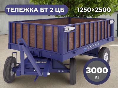 Тележка с фанерным настилом и бортами БТ 2 ЦБ 1250x2500 мм (г/п 3000 кг). Изображение №3
