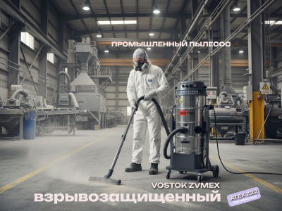 Взрывозащищенный промышленный пылесос VOSTOK ZVMEX. Изображение №4