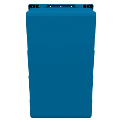 Вкладываемый контейнер INSTORE KV-5321 490x300x210 мм iPlast (голубой, со сплошным дном). Изображение №5