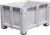 Фото контейнер big box d-box 1210 s (760) 1200x1000x760 мм сплошной на ножках серый на сайте www.kiit.ru в интернет-каталоге КИИТ ☎ +7(800) 707-07-45