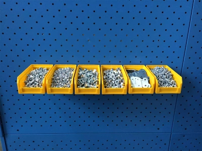 Органайзер настенный Стелла-техник V-1-650-желтый, 6 ящиков V-1. Изображение №4