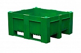Контейнер BoxPallet 11-100-LA-ACE (540) 1200х1000х540 мм сплошной зеленый