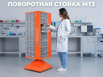 Поворотная стойка MT3 в комплекте с ящиками 288 шт.. Изображение №1