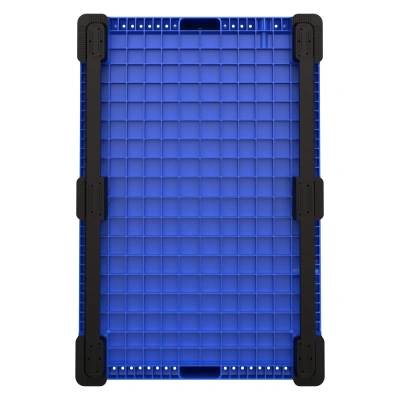 Большой контейнер на полозьях 1200x800x800 мм iPlast iBOX голубой (450 кг, 515 л, PE). Изображение №8