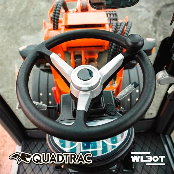 QUADTRAC WL30T — мобильный мини-погрузчик для ограниченных пространств | Компактные размеры, транспортировка на прицепе