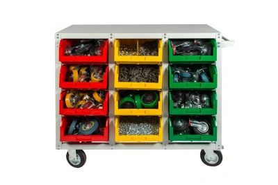 Мобильный стеллаж Стелла-техник V4-12-200-К с ящиками V-4. Изображение №4