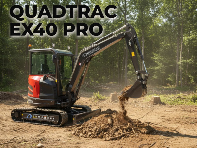 Мини экскаватор с отапливаемой кабиной QUADTRAC EX40 PRO. Изображение №7