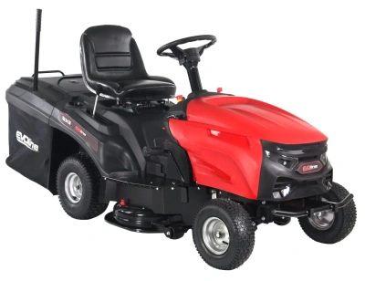 Садовый трактор (газонокосилка с сиденьем) EVOline TRG 84 CM (двигатель Zongshen 15 л.с., ширина кошения 84 см, травосборник 220 л). Изображение №2