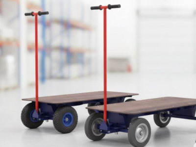 Тележка платформенная с поворотной осью ТПО О 600х1200. Изображение №5