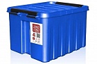 Синий ящик Rox Box 4,5 литра с крышкой и клипсами 