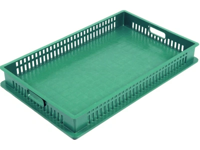 Хлебный ящик сплошное дно 740х465х95 объем 23 л., арт.: 404-095-01, зелёный. Изображение №1