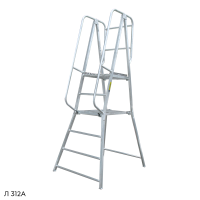 Фото передвижная алюминиевая лестница с площадкой megal л-312а (н-1,6) на сайте www.kiit.ru в интернет-каталоге КИИТ ☎ +7(800) 707-07-45 Изображение №3