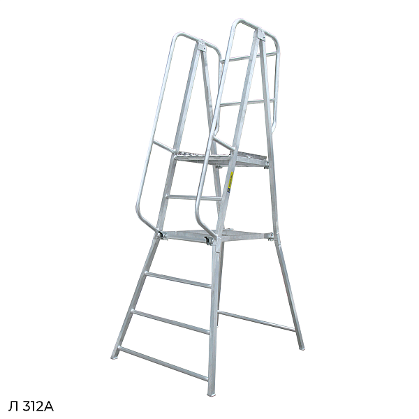 Фото передвижная алюминиевая лестница с площадкой megal л-312а (н-1,6) на сайте www.kiit.ru в интернет-каталоге КИИТ ☎ +7(800) 707-07-45 Изображение №3