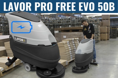 Поломоечная машина Lavor PRO FREE EVO 50 B с АКБ GEL SIAP 85 Ah. Изображение №1