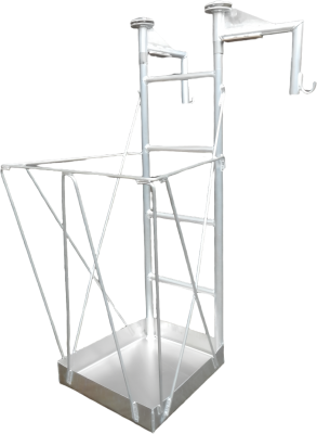 Навесная площадка на строительные конструкции  MEGAL ПКА (120 кг, размер площадки 0,6x0,55 м). Изображение №2