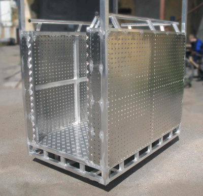 Люлька подвесная алюминиевая MEGAL ЛПА 2/1 (300 кг, 2 человека). Изображение №3