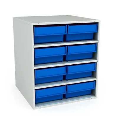 Кассетница для комплектующих и метизов в пластиковых ящиках 8 шт. Диком К-01/1. Изображение №1