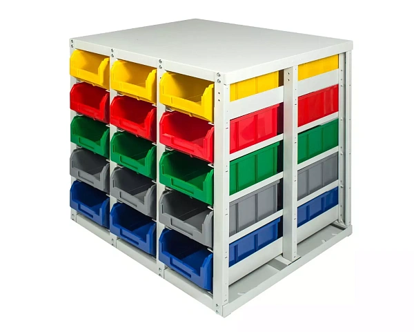 Фото мобильный стеллаж стелла v3-30 ячеек (150и) на сайте www.kiit.ru в интернет-каталоге КИИТ ☎ +7(800) 707-07-45 Изображение №6