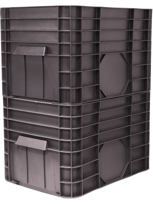 Ящик 710х500х455 черный. Изображение №2