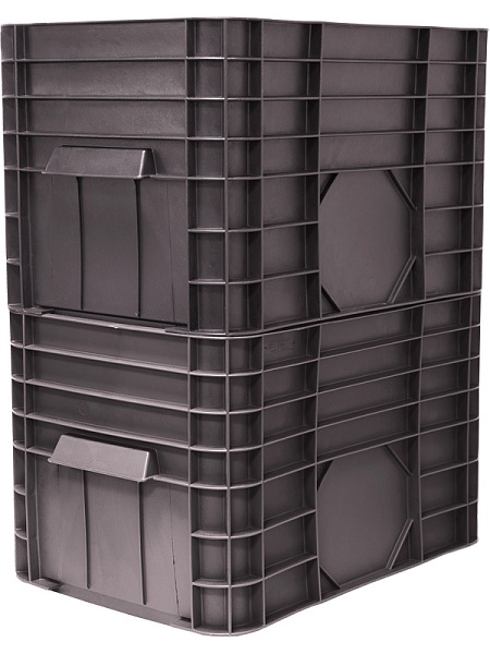 Фото ящик 710х500х455 черный на сайте www.kiit.ru в интернет-каталоге КИИТ ☎ +7(800) 707-07-45 Изображение №2