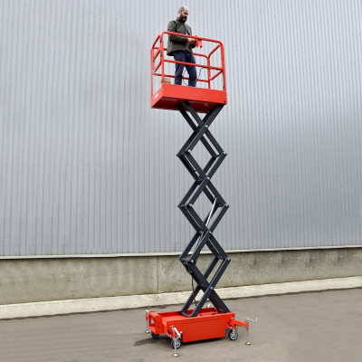 Ножничный подъемник QX-030-039 OXLIFT 300 кг 3,9 м. Изображение №2