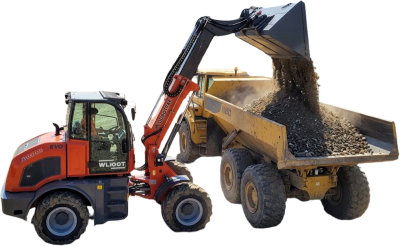 Телескопический погрузчик QUADTRAC WL100T EVO (2500 кг, высота подъема 4621 мм, двигатель XICHAI 4DX21-72). Изображение №1