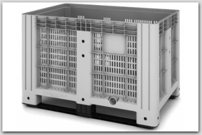 Перфорированный контейнер на полозьях 1200 на 800 мм. Изображение №1